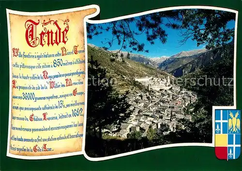 AK / Ansichtskarte Tende_Alpes_Maritimes Fliegeraufnahme Tende_Alpes_Maritimes