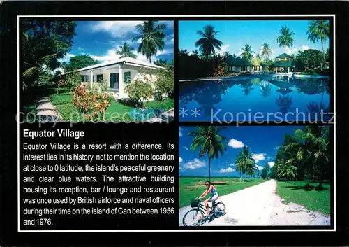 AK / Ansichtskarte Malediven Gan Addu Atoll Equator Village Malediven