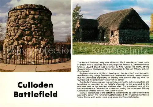 AK / Ansichtskarte Battlefield Culloden Battlefield