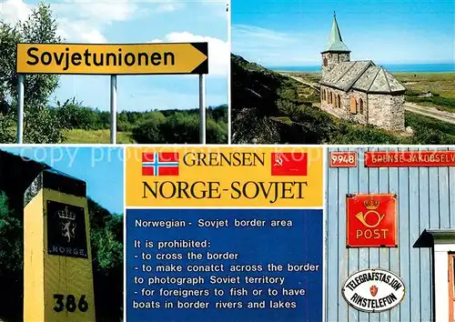 AK / Ansichtskarte Norwegen_Norge Grensen Kirche Post Norwegen Norge