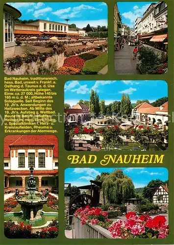 AK / Ansichtskarte Bad_Nauheim Kurpark Brunnen  Bad_Nauheim