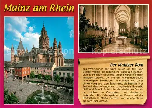 AK / Ansichtskarte Mainz_Rhein Dom Chorraum Mainz Rhein