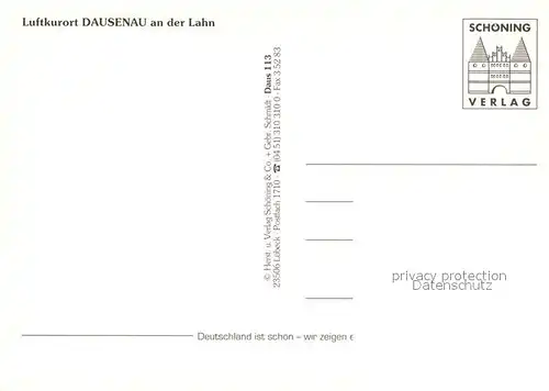 AK / Ansichtskarte Dausenau Gedicht Panorama  Dausenau
