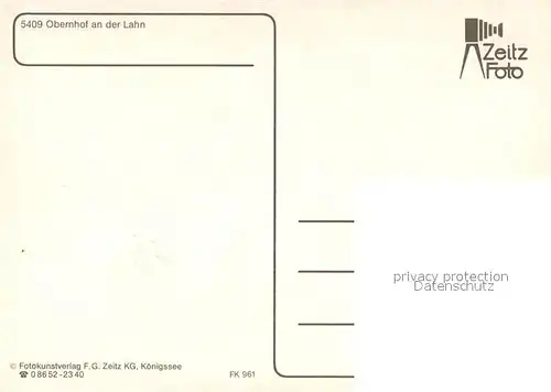 AK / Ansichtskarte Obernhof_Lahn Panorama Schiff Obernhof_Lahn