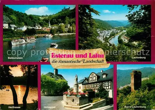 AK / Ansichtskarte Balduinstein Laurenburg Ruine Holzappel Balduinstein