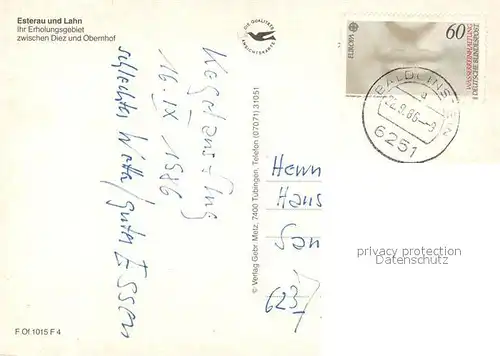 AK / Ansichtskarte Balduinstein Laurenburg Ruine Holzappel Balduinstein