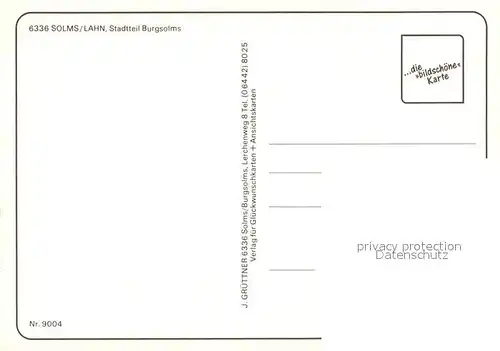 AK / Ansichtskarte Solms_Lahn Burgsolms Kirche Solms_Lahn