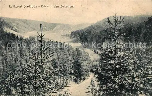 AK / Ansichtskarte Stadtroda Landschaftspanorama Zeitzgrund Stadtroda