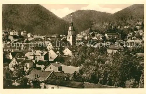 AK / Ansichtskarte Friedrichroda Ortsansicht mit Kirche Friedrichroda