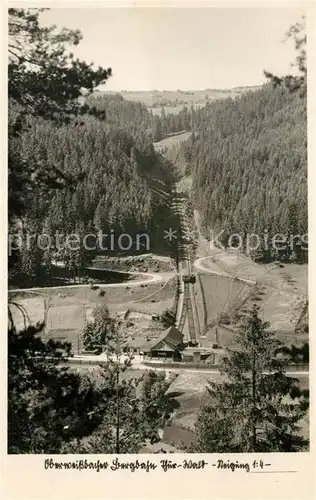 AK / Ansichtskarte Oberweissbach Bergbahn Landschaftspanorama Thueringer Wald Oberweissbach
