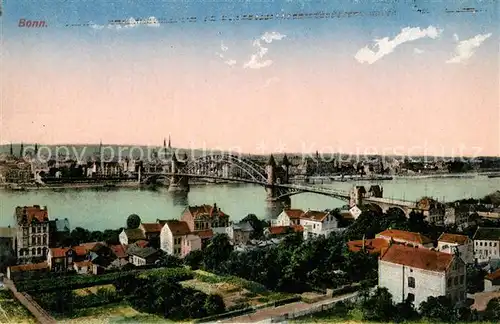 AK / Ansichtskarte Bonn_Rhein Stadtpanorama Rheinbruecke Bonn_Rhein