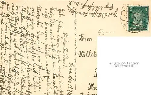 AK / Ansichtskarte Bonn_Rhein von der Muensterkirche aus gesehen Bonn_Rhein