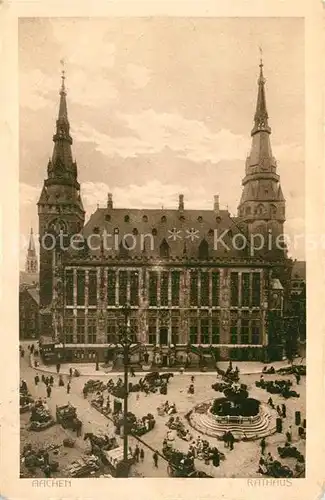 AK / Ansichtskarte Aachen Rathaus Kupfergravuere Karte No 3940 Aachen