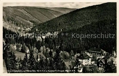 AK / Ansichtskarte Baerenfels_Erzgebirge Panorama Blick vom Spitzberg mit Kipsdorf Baerenfels Erzgebirge