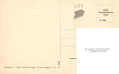 AK / Ansichtskarte Oberrittersgruen_Erzgebirge Landschaftspanorama Kupfertiefdruck Oberrittersgruen