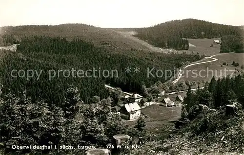AK / Ansichtskarte Oberwildenthal_Erzgebirge Landschaftspanorama Oberwildenthal Erzgebirge