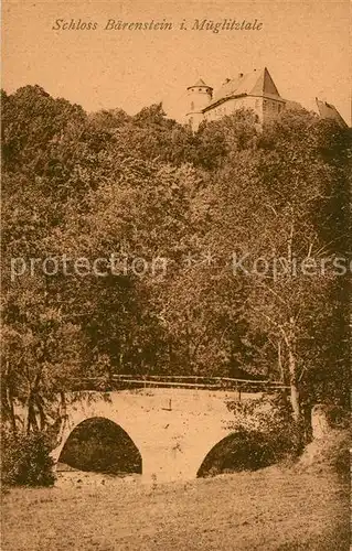 AK / Ansichtskarte Baerenstein_Altenberg Schloss Mueglitztal Baerenstein_Altenberg