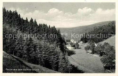AK / Ansichtskarte Seiffen_Erzgebirge Landschaftspanorama Seiffner Grund Seiffen Erzgebirge
