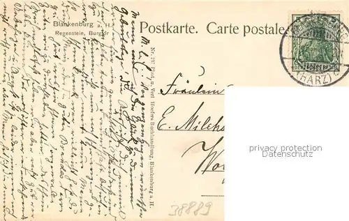 AK / Ansichtskarte Blankenburg_Harz Burgruine Regenstein Burgtor Blankenburg_Harz