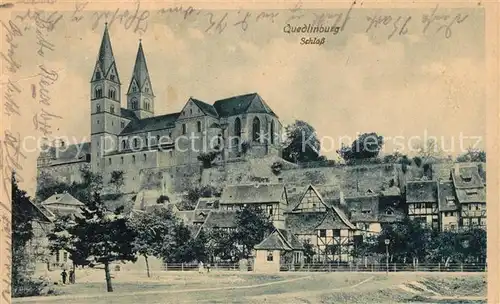 AK / Ansichtskarte Quedlinburg Schloss Quedlinburg