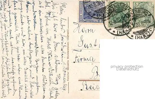 AK / Ansichtskarte Blankenburg_Harz Partie mit Schloss Blankenburg_Harz