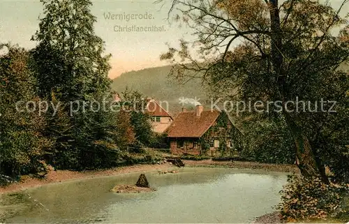 AK / Ansichtskarte Wernigerode_Harz Christianenthal Wernigerode Harz