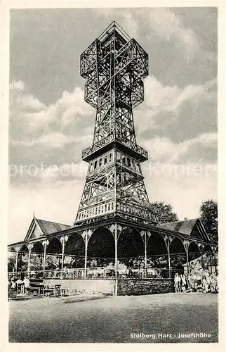 AK / Ansichtskarte Stolberg_Harz Josefshoehe Aussichtsturm Stolberg Harz