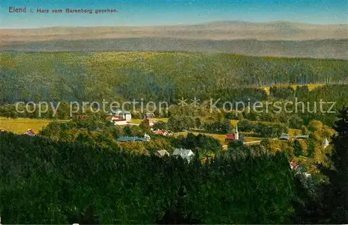 AK / Ansichtskarte Elend_Harz Landschaftspanorama vom Baerenberg gesehen Elend_Harz