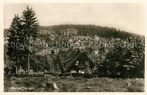 AK / Ansichtskarte Oberhof_Thueringen Teilansicht Kurort Thueringer Wald Oberhof Thueringen