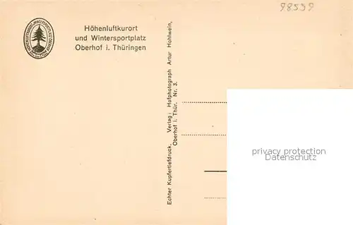 AK / Ansichtskarte Oberhof_Thueringen Obere Schweizerhuette Kurort Wintersportplatz Thueringer Wald Oberhof Thueringen