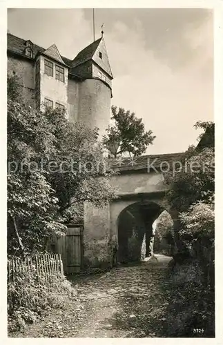 AK / Ansichtskarte Leutenberg_Thueringen Eingang zur Friedensburg Leutenberg Thueringen