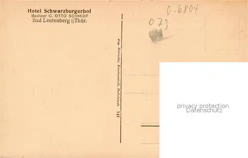 AK / Ansichtskarte Bad_Leutenberg Panorama mit Schloss Bad_Leutenberg