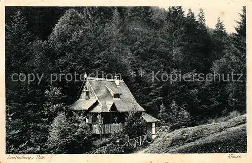 AK / Ansichtskarte Leutenberg_Thueringen Klause am Waldrand Kupfertiefdruck Leutenberg Thueringen