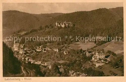 AK / Ansichtskarte Leutenberg_Thueringen Panorama mit Friedensburg Leutenberg Thueringen