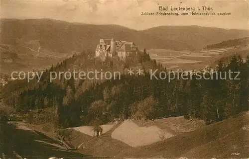 AK / Ansichtskarte Bad_Leutenberg Schloss Friedensburg vom Hofmannsblick gesehen Bad_Leutenberg