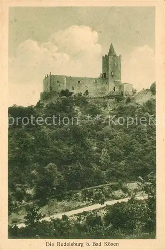 AK / Ansichtskarte Bad_Koesen Rudelsburg Bad_Koesen