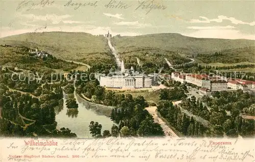 AK / Ansichtskarte Wilhelmshoehe_Kassel Panorama Wilhelmshoehe Kassel