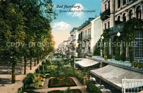AK / Ansichtskarte Bad_Homburg Kaiser Friedrich Promenade Bad_Homburg