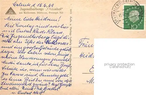 AK / Ansichtskarte Malente Gremsmuehlen Jugendherberge Ohlenhof am Kellersee Malente Gremsmuehlen