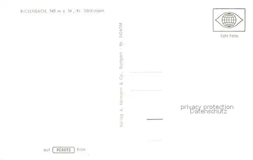 AK / Ansichtskarte Rickenbach_Hotzenwald  Rickenbach Hotzenwald