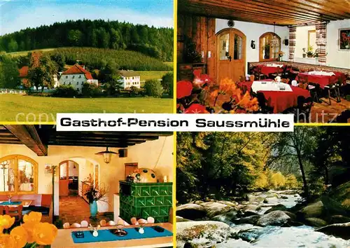AK / Ansichtskarte Waldkirchen_Niederbayern Gasthaus Pension Saussmuehle Waldkirchen Niederbayern
