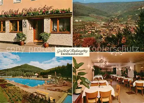 AK / Ansichtskarte Ebermannstadt Gasthaus Refengoerg Freibad Ebermannstadt