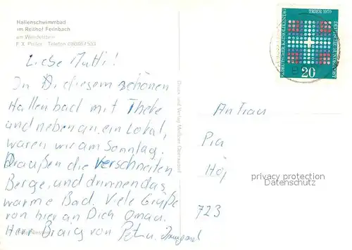 AK / Ansichtskarte Feilnbach_Bad Hallenbad Reithof Feilnbach_Bad