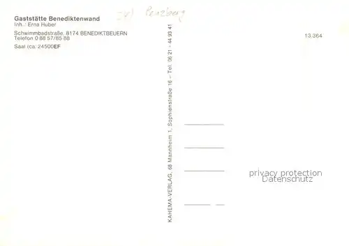 AK / Ansichtskarte Benediktbeuern Restaurant Benediktenwand Benediktbeuern