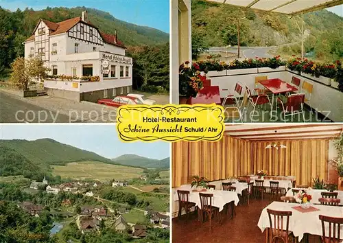 AK / Ansichtskarte Schuld Hotel Restaurant Schoene Aussicht Schuld
