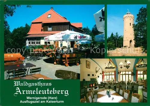 AK / Ansichtskarte Wernigerode_Harz Waldgasthaus Armeleuteberg Wernigerode Harz