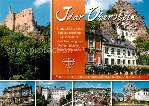 AK / Ansichtskarte Idar Oberstein Felsenkirche Burgruine Panorama Idar Oberstein