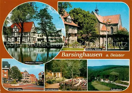 AK / Ansichtskarte Barsinghausen Rathaus Freilichtbuehne Kloster Barsinghausen