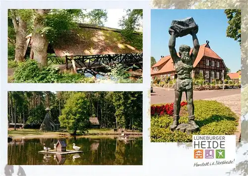 AK / Ansichtskarte Lueneburger_Heide Schwimmbad Riese Bruns Neger Bruecke Lueneburger Heide