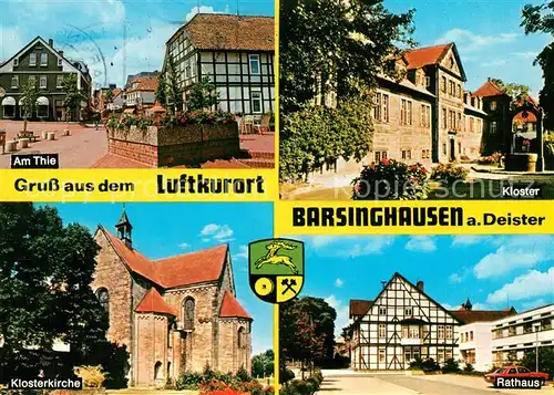AK / Ansichtskarte Barsinghausen Kloster Rathaus Klosterkirche Thie Barsinghausen